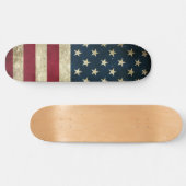 Vintage Amerikaanse Vlag Skateboard (Horizontaal)