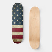 Vintage Amerikaanse Vlag Skateboard (Voorkant)
