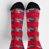 Vintage Amerikaanse Vlag Thunder_Cove Sokken (Top)