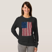 Vintage Amerikaanse Vlag Vector T-shirt Desi (Voorkant volledig)