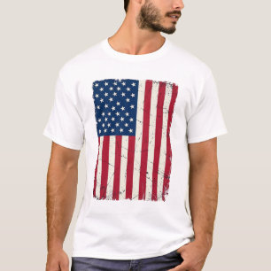Vintage Amerikaanse Vlag Vector T-shirt Desi