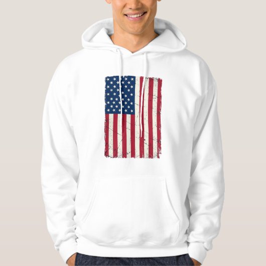 Vintage Amerikaanse Vlag Vector T-shirt Desi (Voorkant)
