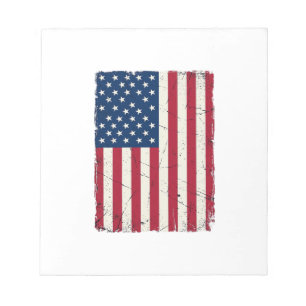 Vintage Amerikaanse Vlag Vector T-shirt Desi Notitieblok