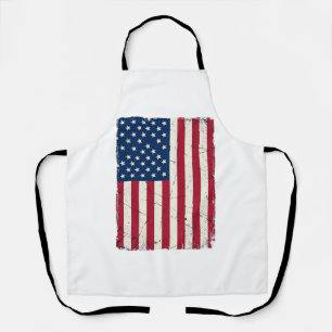 Vintage Amerikaanse Vlag Vector T-shirt Desi Schort
