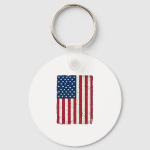 Vintage Amerikaanse Vlag Vector T-shirt Desi Sleutelhanger