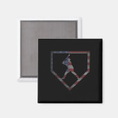 Vintage Amerikaanse Vlag Verkoop VS Magneet (Voorkant / Achterkant)
