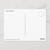 Vintage Amsterdam Holland Bikers Briefkaart (Achterkant)