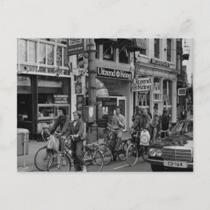 Vintage Amsterdam Holland Motorrijders Briefkaart