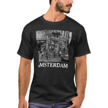 Vintage Amsterdam Holland Motorrijders