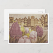 VINTAGE AMSTERDAM NEDERLAND BRIEFKAART (Voorkant / Achterkant)