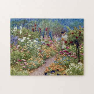 Vintage An English country garden Legpuzzel