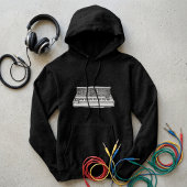 Vintage Analog Synth Blueprint – Synth Nerd Hoodie