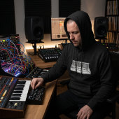 Vintage Analog Synth Blueprint – Synth Nerd Hoodie