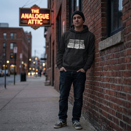 Vintage Analog Synth Blueprint – Synth Nerd Hoodie