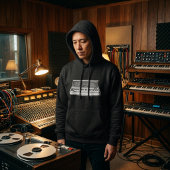 Vintage Analog Synth Blueprint – Synth Nerd Hoodie