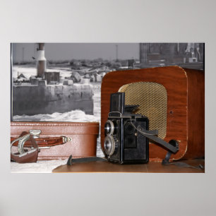Vintage analoge camcorder poster