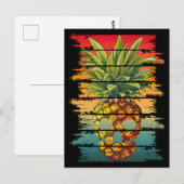 Vintage Ananas Schedel Briefkaart (Voorkant / Achterkant)