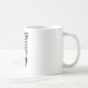 Vintage Anatomische Skelet Ribbenkast Grafische Go Koffiemok