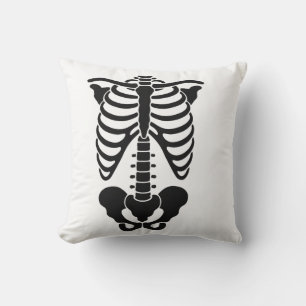 Vintage Anatomische Skelet Ribbenkast Grafische Go Kussen