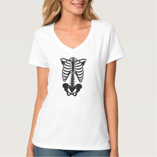 Vintage Anatomische Skelet Ribbenkast Grafische Go T-shirt