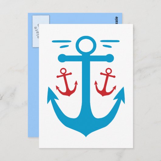 Vintage Anchor Briefkaart (Voorkant / Achterkant)