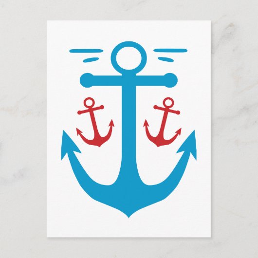 Vintage Anchor Briefkaart (Voorkant)