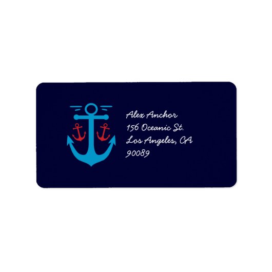 Vintage Anchor Etiket (Voorkant)
