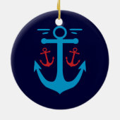 Vintage Anchor Keramisch Ornament (Achterkant)