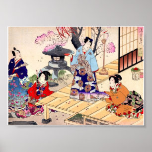 Vintage Ancient Japanese Art Poster