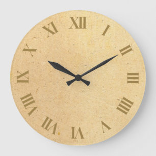 Vintage and Rustic Roman numbers Grote Klok