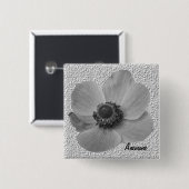  Vintage Anemone Button (Voorkant /achterkant)