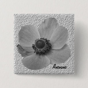  Vintage Anemone Button