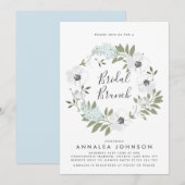 Vintage Anemone Wreath Bridal Brunch Kaart (Voorkant / Achterkant)