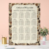 Vintage Anemones Accent Garden Wedding Acryl Bord (Huwelijk)