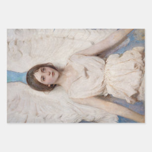 Vintage Angel Abbott Handerson Thayer Decoupage Inpakpapier Vel