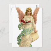 Vintage Angel Briefkaart (Voorkant / Achterkant)