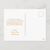 Vintage Angel Christmas Feestdagenkaart (Achterkant)