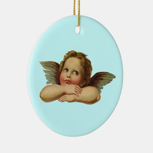Vintage Angel Keramisch Ornament (Rechts)