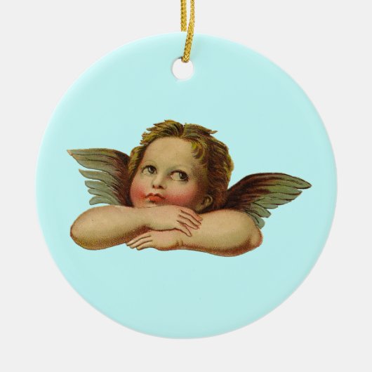Vintage Angel Keramisch Ornament (Voorkant)