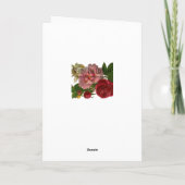 Vintage Angel-kerstman Feestdagen Kaart (Achterkant)