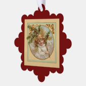 Vintage Angel Paper Ornament Card Kaart (Links)