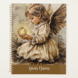 Vintage Angel Planner - Personalize Your Name
