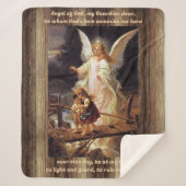 Vintage Angel Sherpa Deken (Voorkant)