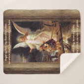 Vintage Angel Sherpa Deken (Voorkant (horizontaal))