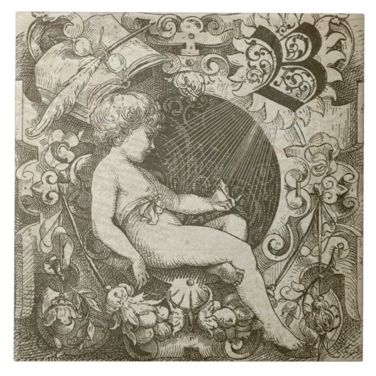 Vintage Angel Tegeltje (Voorkant)