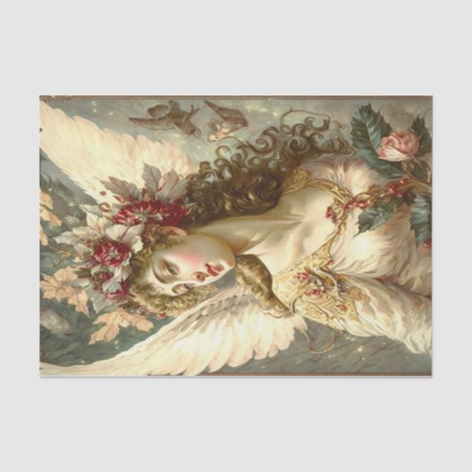 Vintage Angel Tissuepapier (Voorkant)