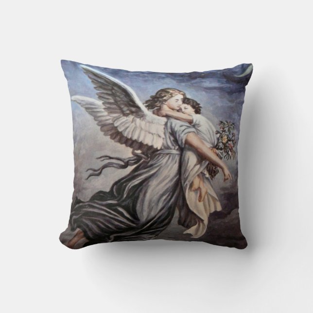 Vintage angelische figuren Sierkussen (Voorkant)