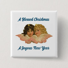 Vintage Angels Button Pin