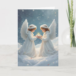Vintage Angels Gift Giving Kaart