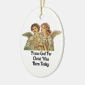 Vintage Angels Singing  Ceramic Ornament (Links)
